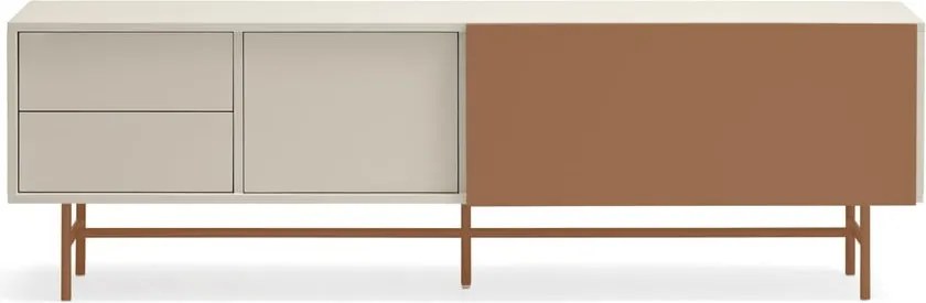 Tavolo TV in mattone/beige 180x56 cm Nube - Teulat