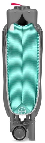 Lionelo - Culla da viaggio SVEN PLUS grigio/turchese