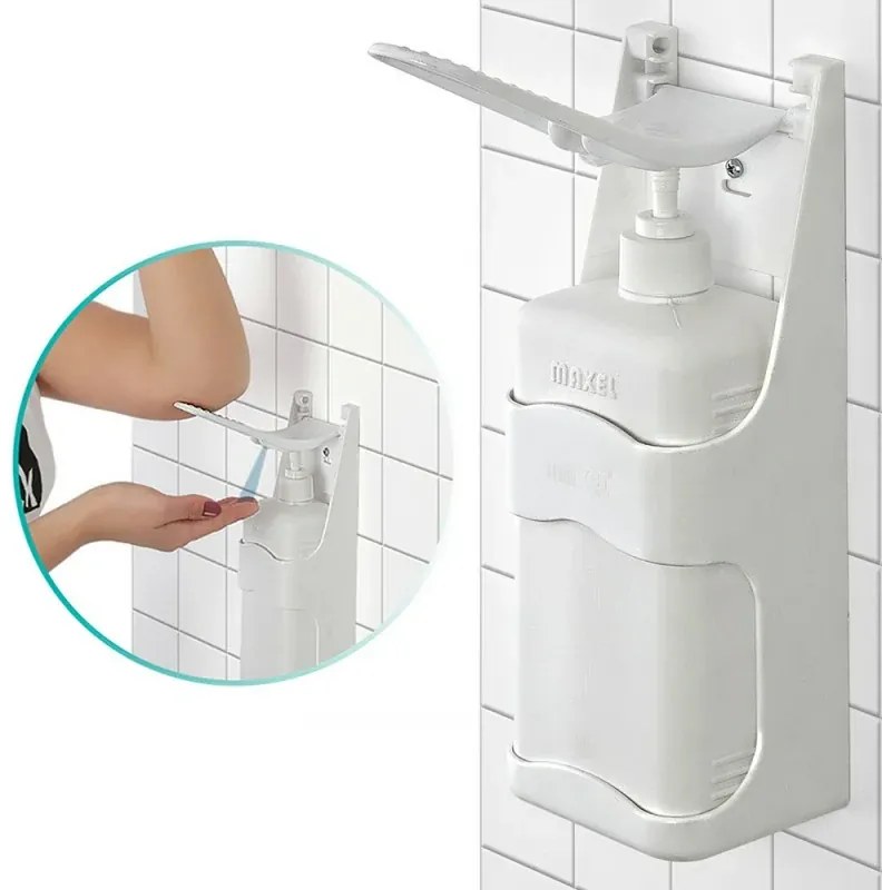 Dispenser sapone liquido a muro 1000 ml bianco in plastica