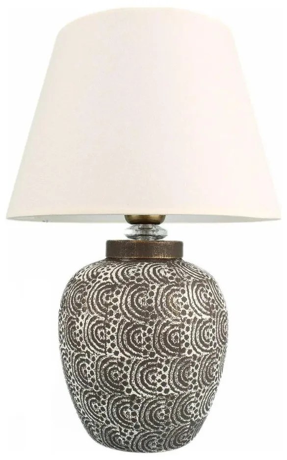 Lampada da tavolo RAMZES 1xE27/40W/230V bianca/grigia