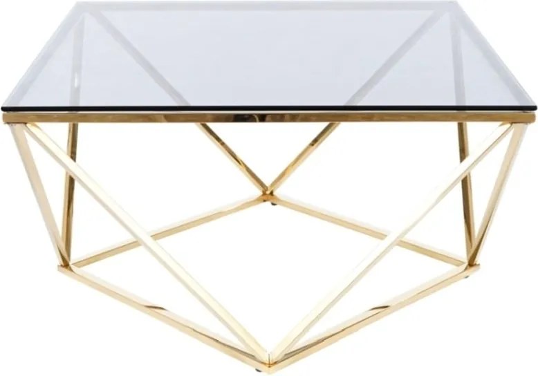 Tavolino da caffè Argento A in oro - H45