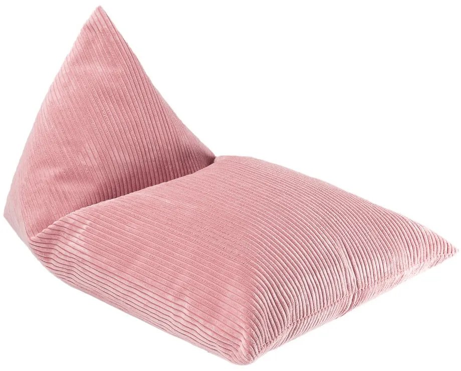 Pouf a sacco per bambini rosa con rivestimento in velluto a coste Big Lounger – Wigiwama