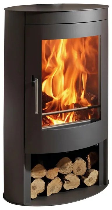 Stufa a legna PANADERO Oval 5 stelle Ecodesign 7.6 kW acciaio