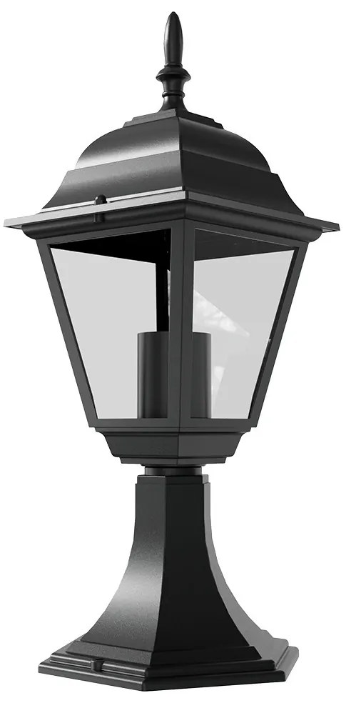 Paletto Lampione Vintage 40cm E27 IP54 Nero - Serie Alfieri