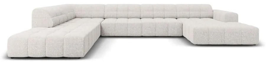 Divano angolare grigio chiaro (angolo sinistro/"U") Chicago - Cosmopolitan Design