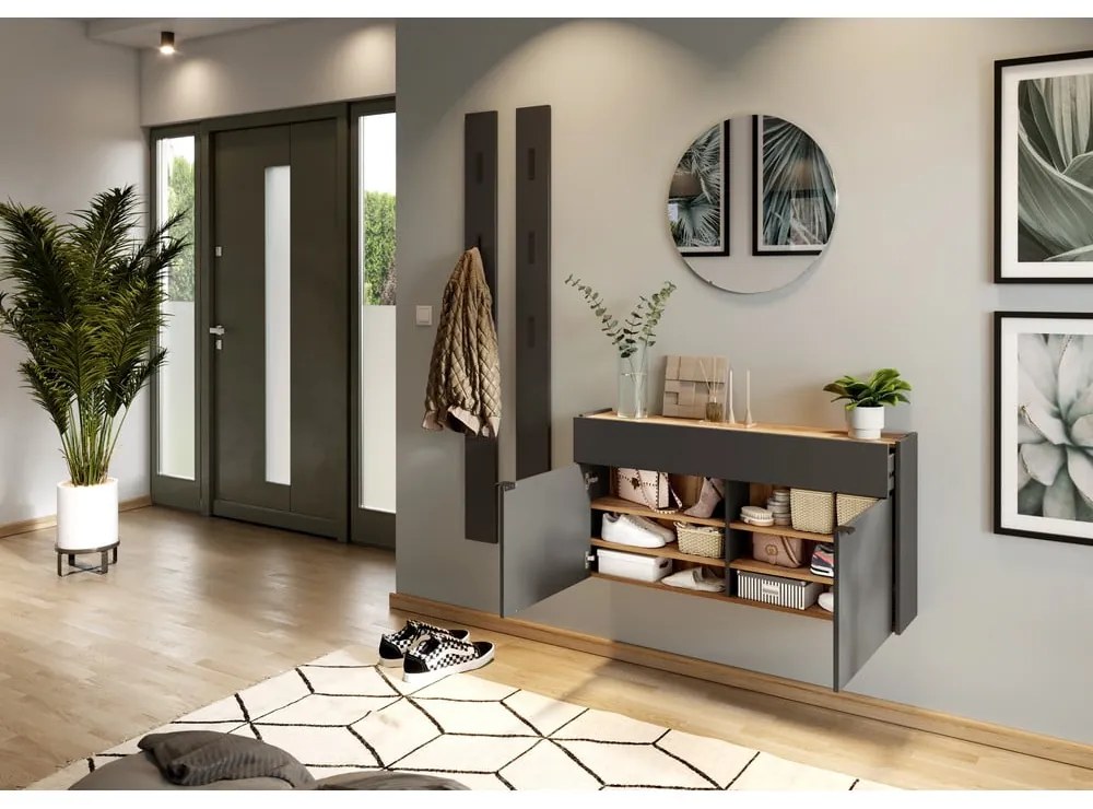 Armadietto color antracite 110x57x22 cm Ameca – Germania