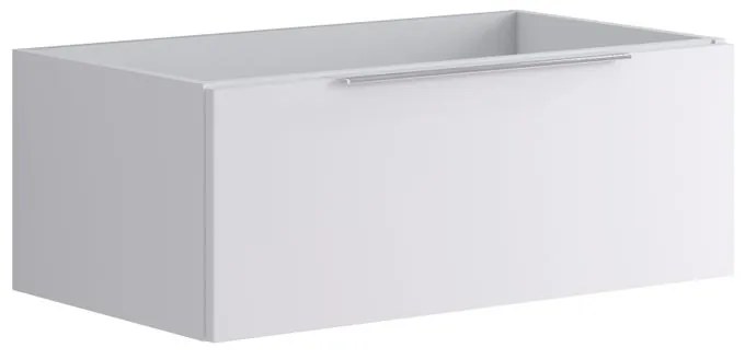 Mobile da bagno sotto lavabo Brera bianco opaco L 79.5 x H 30 x P 45.5 cm 1 cassetto, lavabo non incluso
