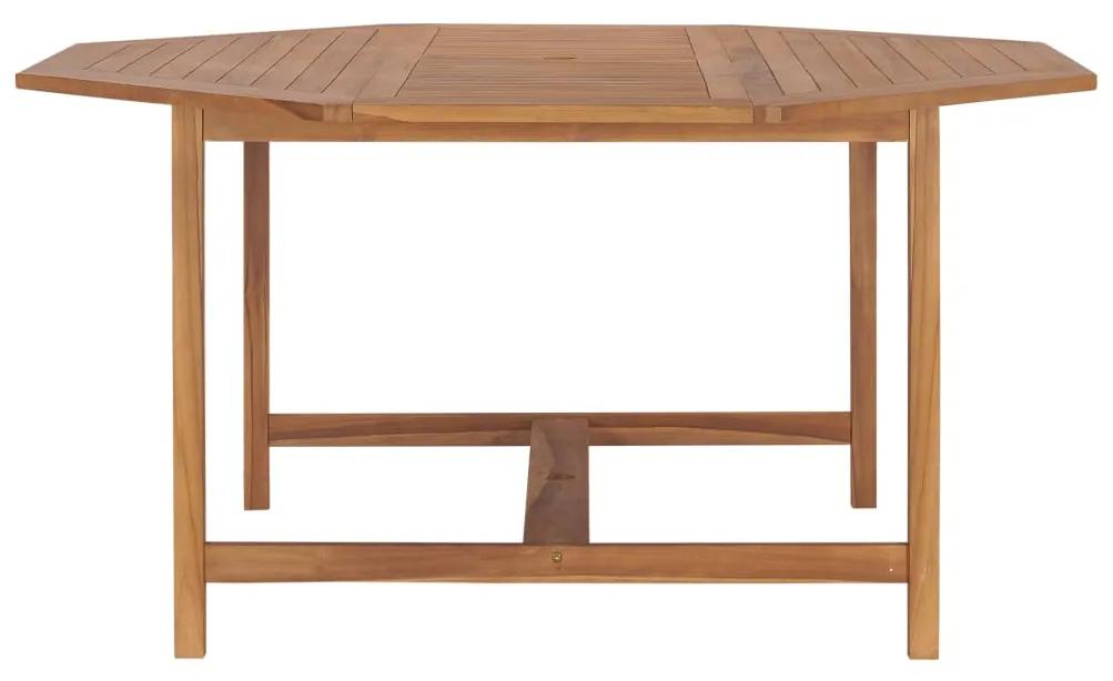 Tavolo da giardino 150x150x75 cm in legno massello di teak