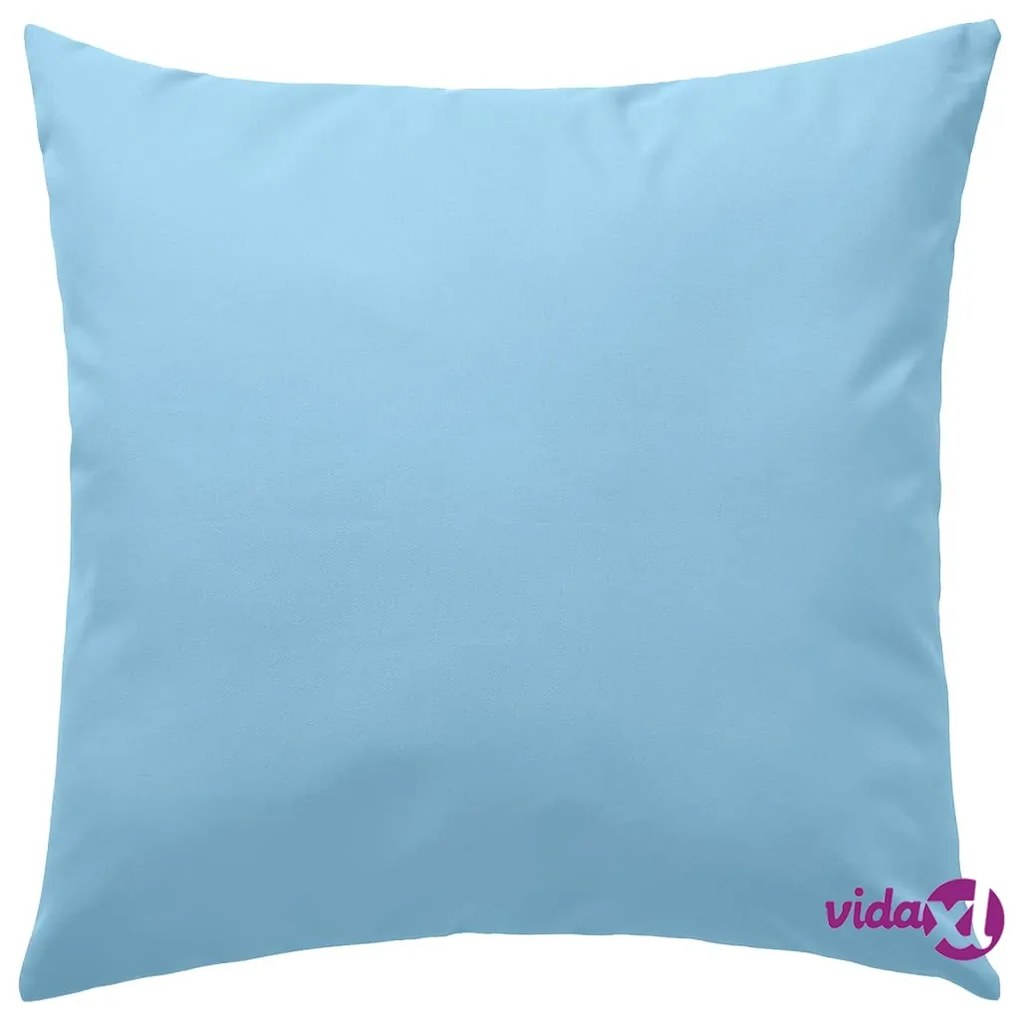 vidaXL Cuscini da Esterno 4 pz 45x45 cm Celesti