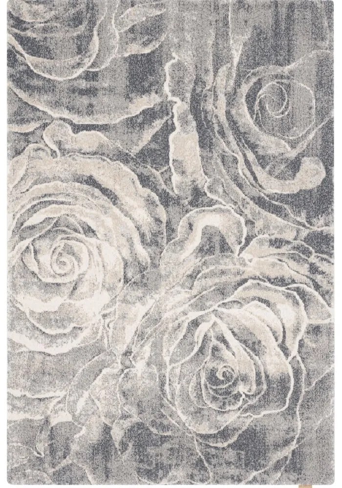 Tappeto in lana grigio 133x190 cm Ros - Agnella