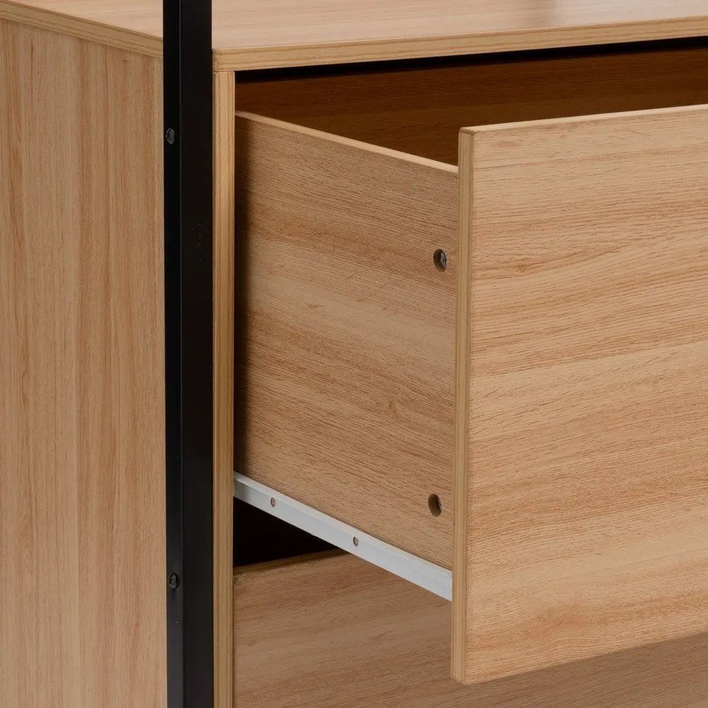 Armadio di colore naturale a giorno 60x190x48 cm Armarios – Casa Selección