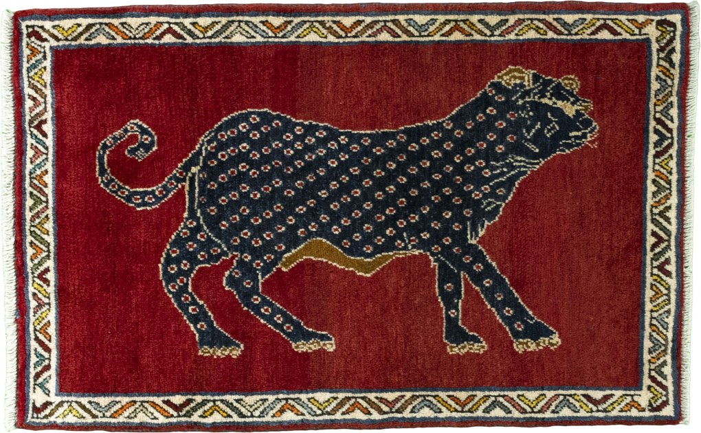 Gabbeh Tappeto persiano 70 x 100 Rosso (Iran) Annodato A Mano