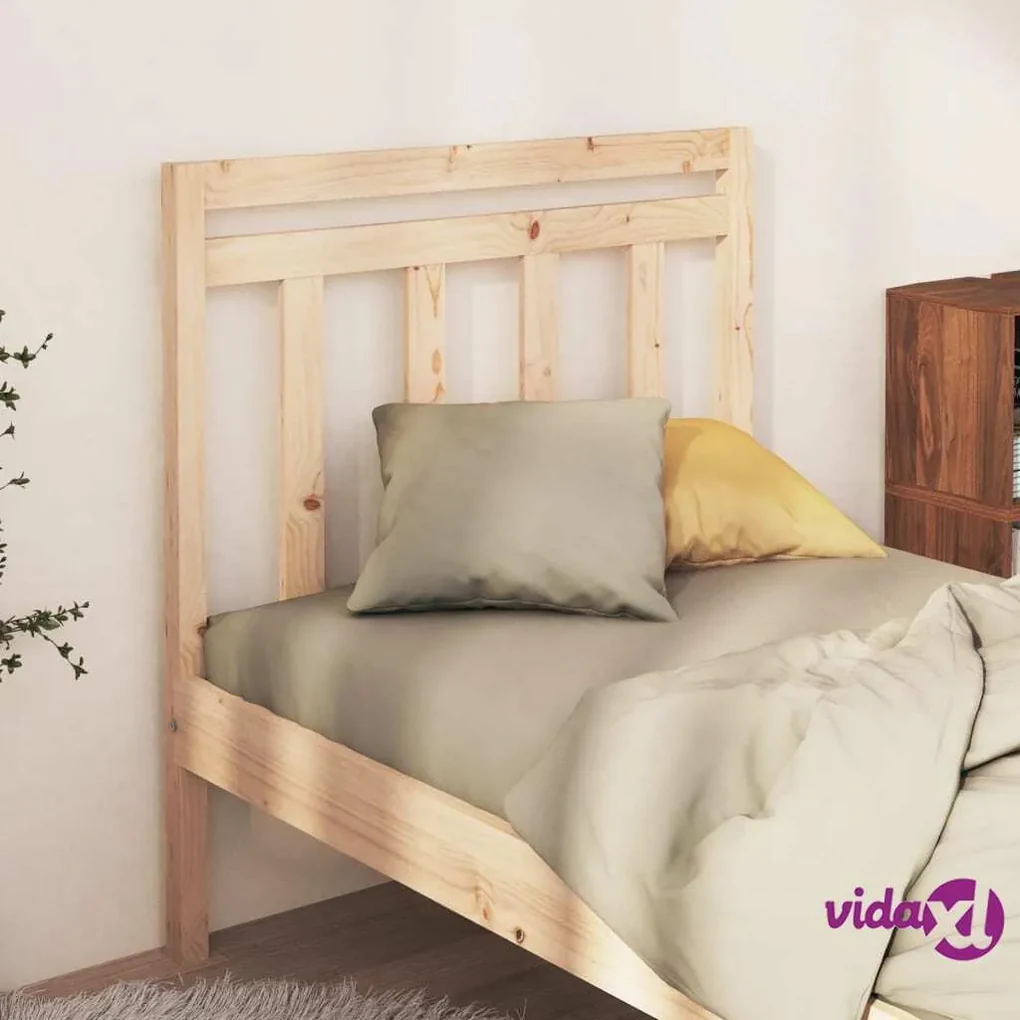 vidaXL Testiera Letto 125,5x4x100 cm in Legno Massello di Pino