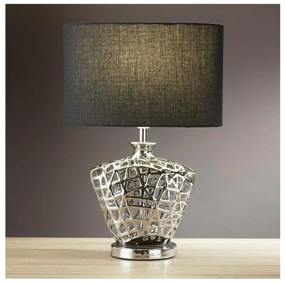 Searchlight EU4552CC - Lampada da tavolo NETWORK 1xE27/60W/230V