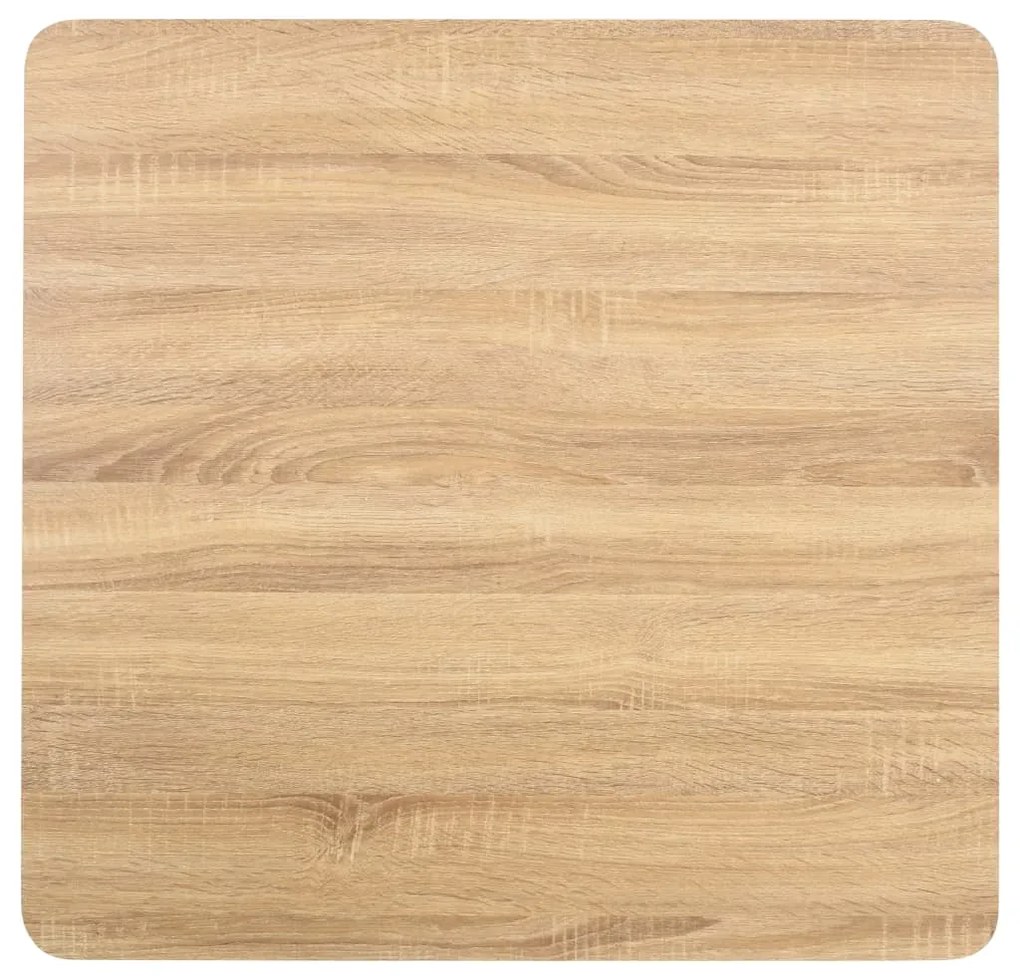 Tavolo da bistrot marrone chiaro 80x80 cm in mdf