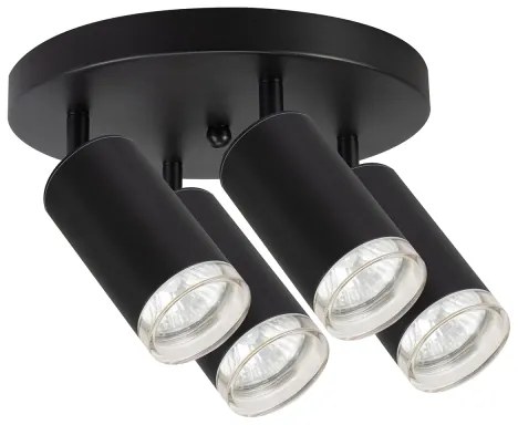 Brilagi - Luce Spot da bagno SELE AQUA 4xGU10/30W/230V IP44 nero