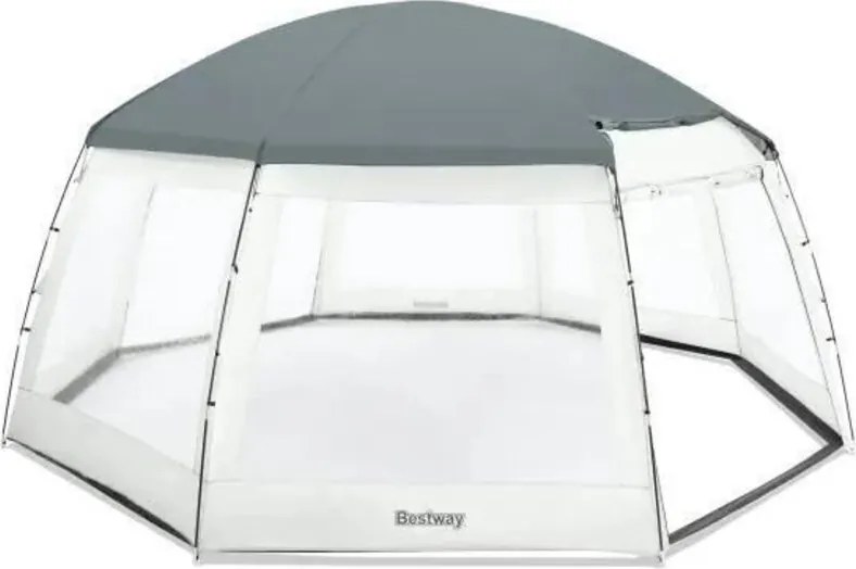 Bestway 58612 Domo per piscina grigio 6x6x2,95 m