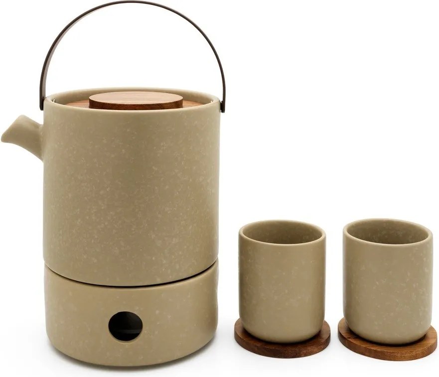 Set da tè greige in ceramica Umea – Bredemeijer