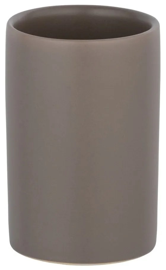 Tazza in ceramica marrone per spazzolini da denti Polaris - Wenko