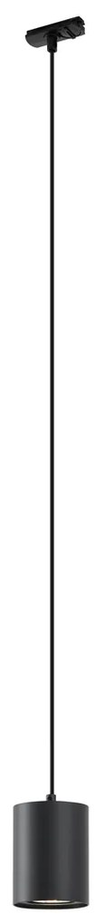 Lampada a sospensione nera moderna per sistema a binario monofase GU10 70mm - Iconic Holt