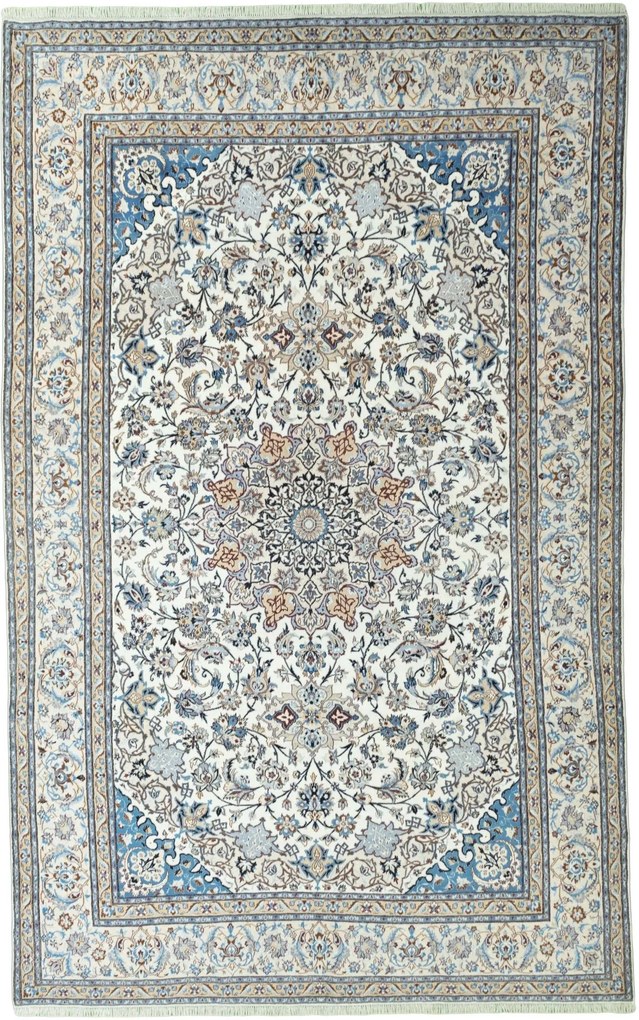 Nain Tappeto 390x240 Beige (Iran) Annodato A Mano
