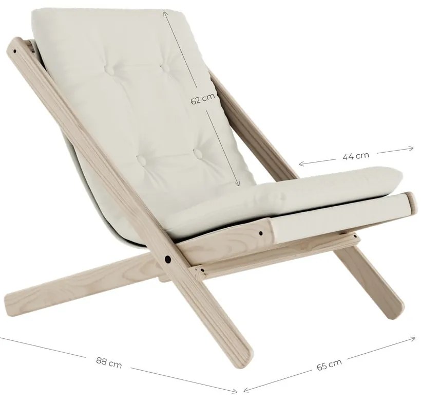 Sedia pieghevole Raw/Navy Boogie - Karup Design