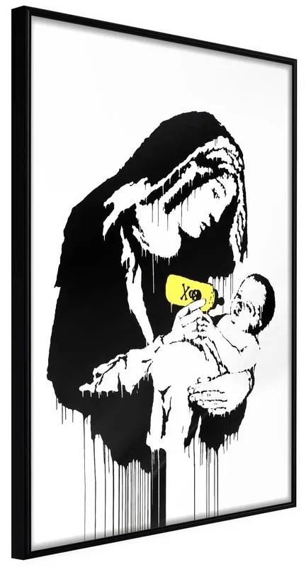 Poster  Banksy: Toxic Mary  Cornice Quadri Cornice nera, Larghezza x Altezza Home decor 40x60