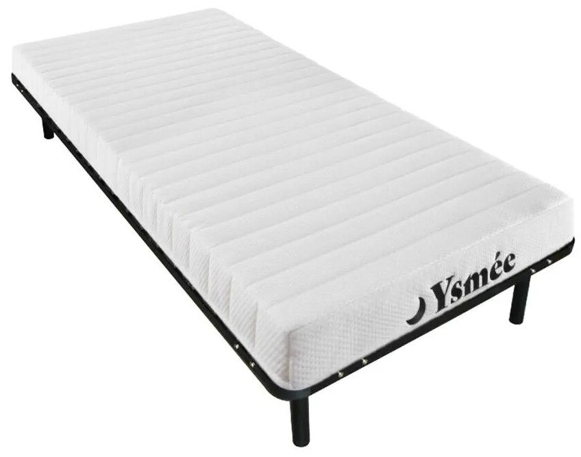 Set rete con doghe + materasso in schiuma, 7 zone 25 kg/m3 STELO KIDS - sp. 12 cm - YSMÉE - 90 x 190 cm