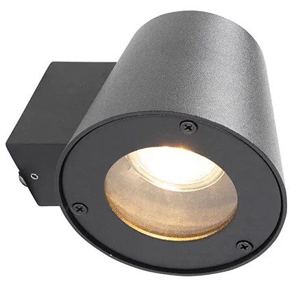 Lampada da parete esterna moderna nera IP44 - Skittle