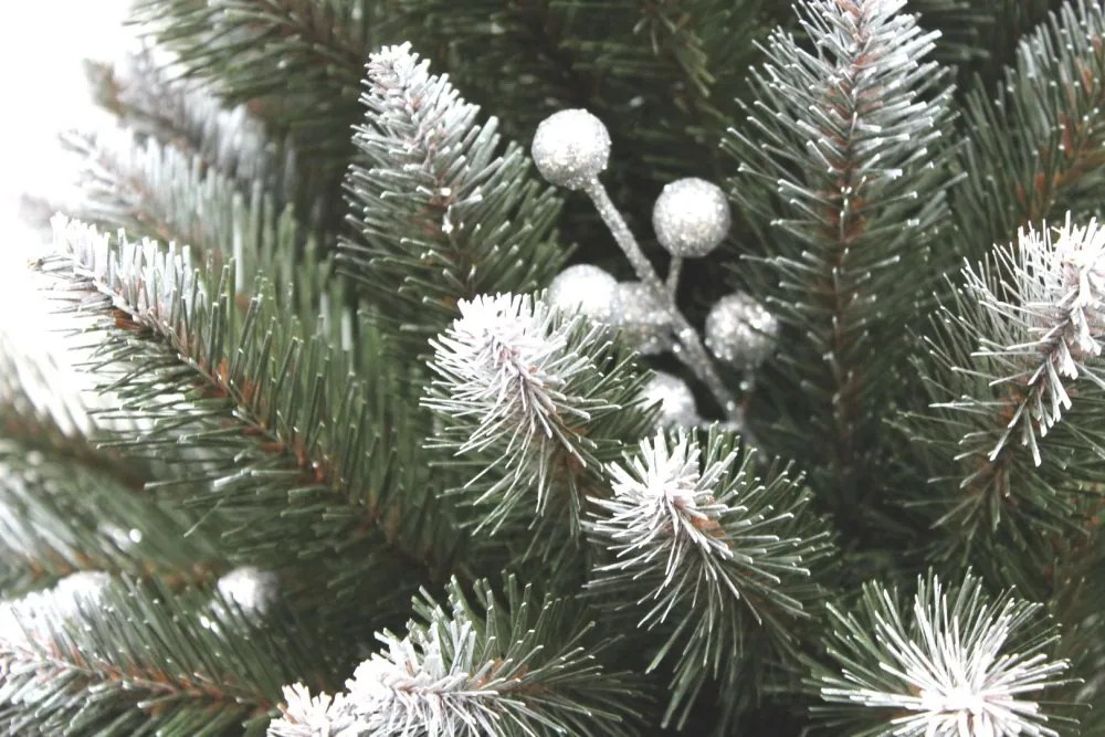 Albero di Natale di neve con sorbo 220 cm