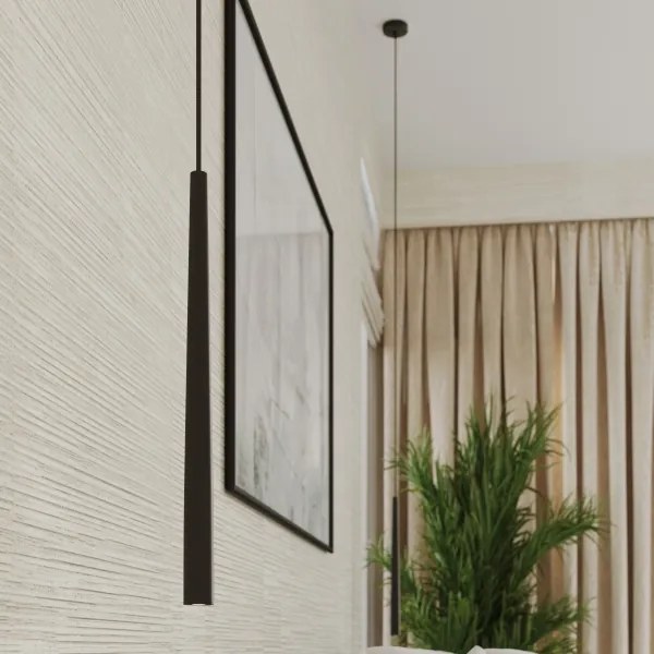 Sollux SL.1462 - Lampadario a sospensione con filo BLISS 1xG9/8W/230V nero