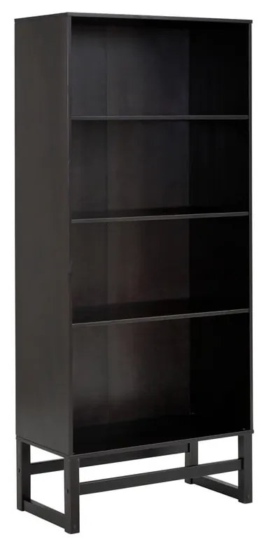 Libreria in legno di pino nero 75x175 cm Jolene - Støraa