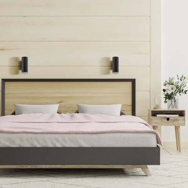 Applique da bagno LED RGBW dimmerabile TURYN 1xGU10/6W/230V IP44 nero