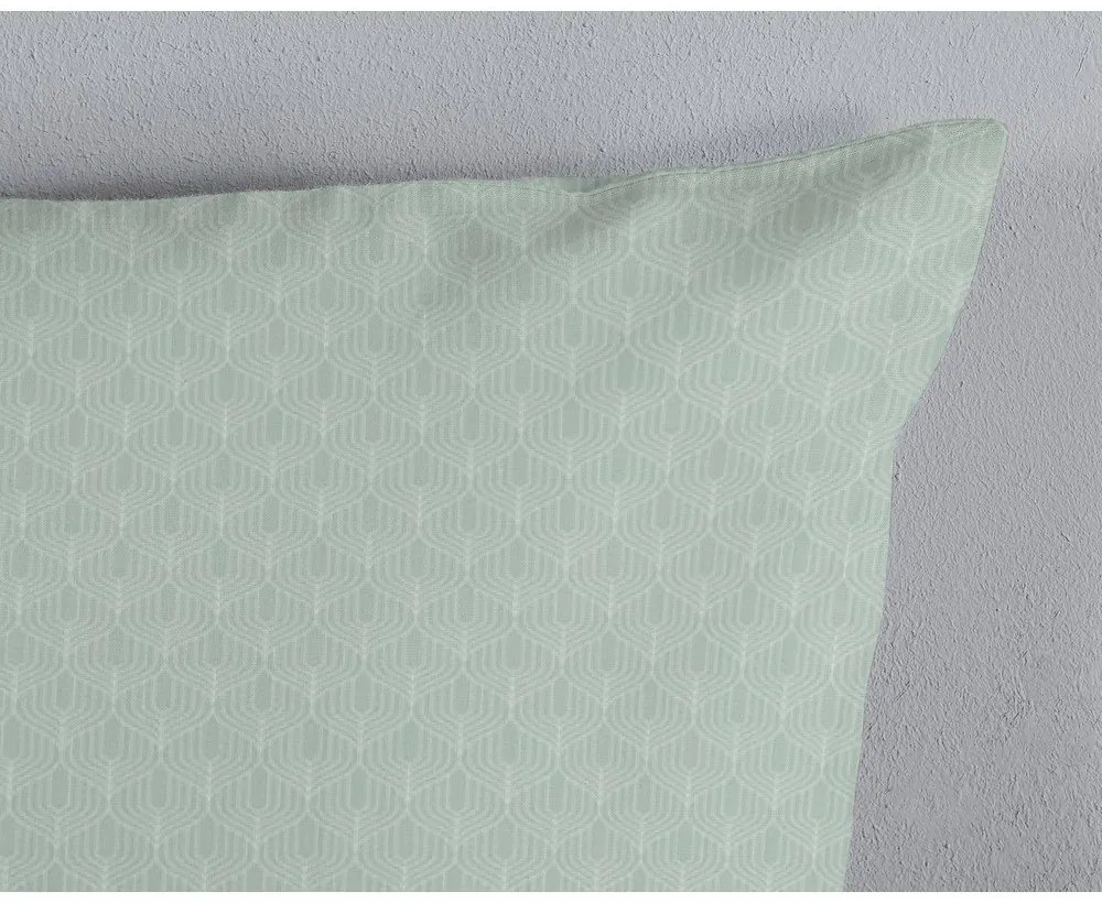 Biancheria da letto verde in flanella per letto singolo 140x200 cm Omaira – HIP