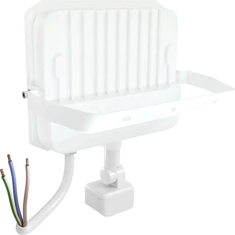 Faro LED 50W IP65 Bianco con Sensore di Movimento e OSRAM chip LED Colore Bianco Naturale 4.000K