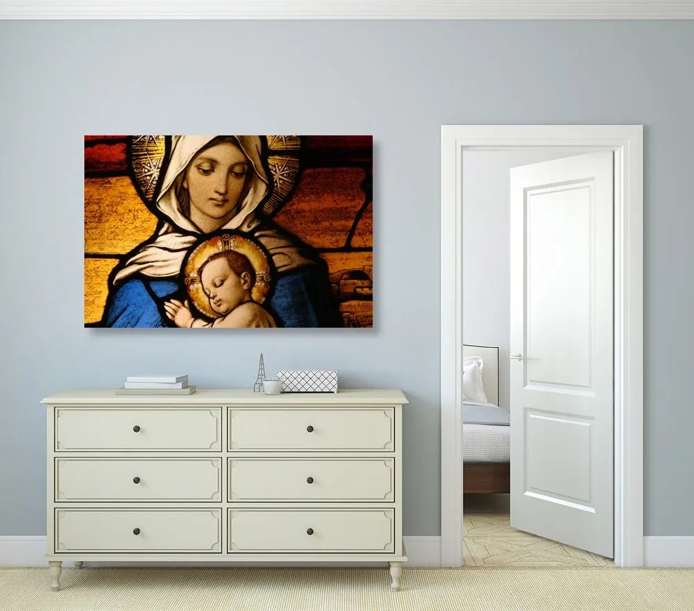 Quadro su tela – Madonna con bambino