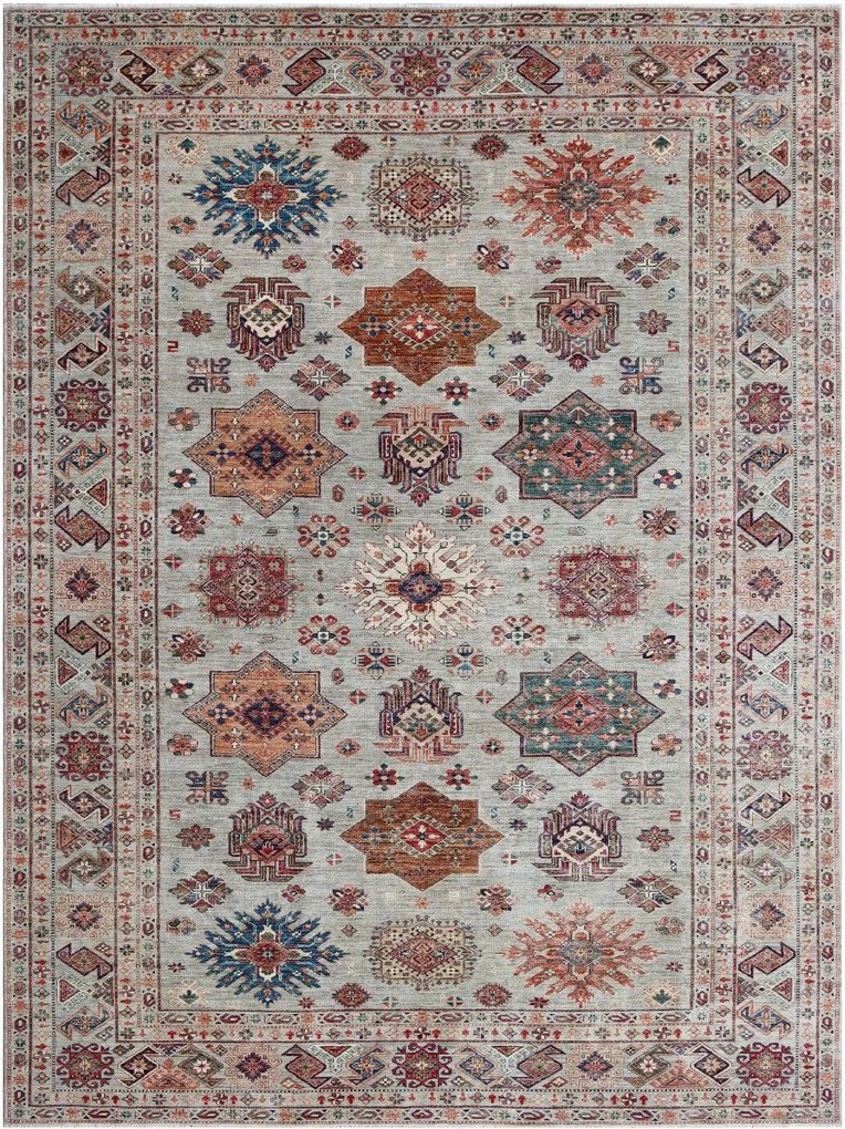 Kazak Tappeto 370 x 270 (Pakistan) Annodato A Mano