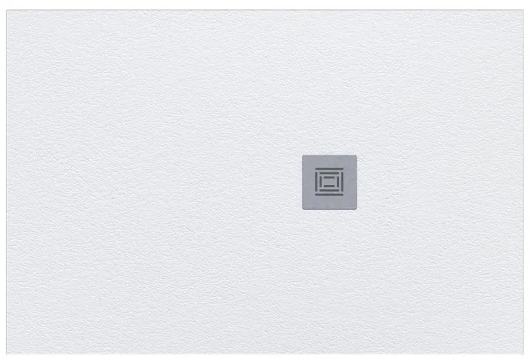Piatto doccia in resina Strato bianco L 120 x L 70 x H 2.5 cm effetto pietra