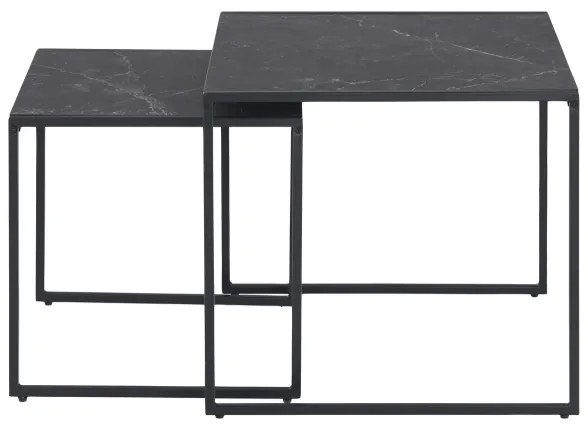 Set di tavolini da caffè ALMA 2 pz antracite