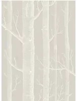 Cole & Son Carta da parati Woods Icons - Stone & White