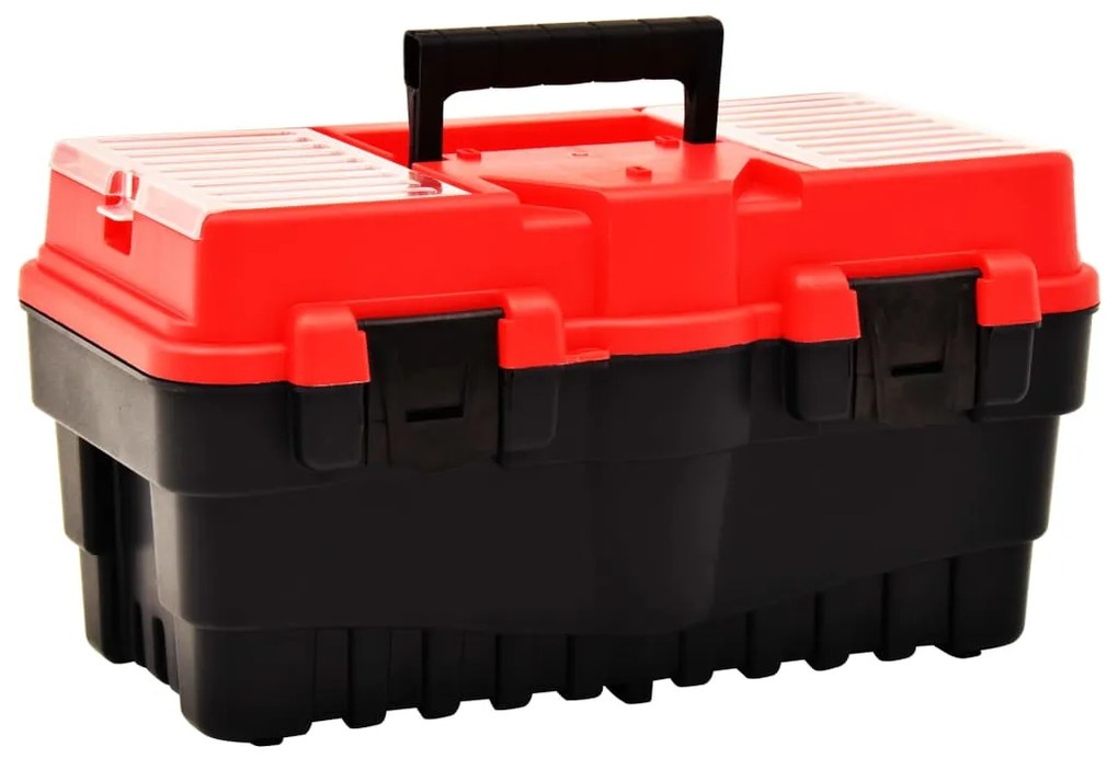 Cassetta Degli Attrezzi İn Plastica 462x256x242 Mm Rossa /