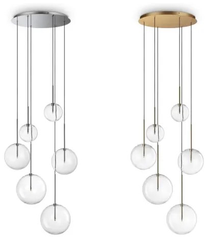Ideal Lux - Paralume di ricambio per lampadario e lampada EQUINOXE Ø 15 cm trasparente