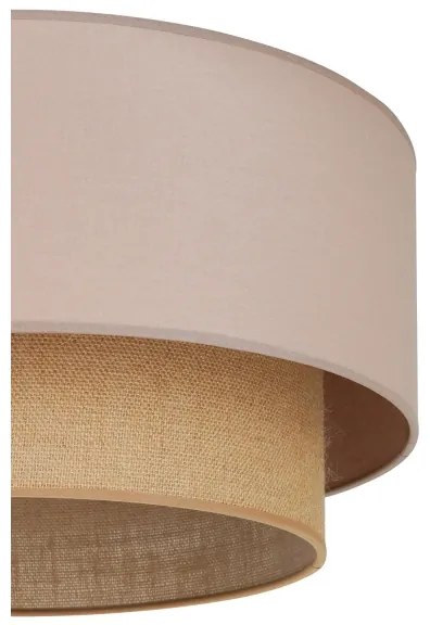 Duolla - Plafoniera BOHO 1xE27/15W/230V diametro 45 cm beige/marrone