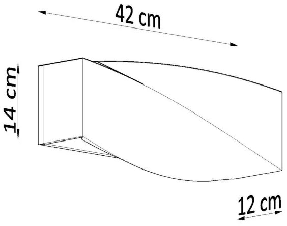 Applique SIGMA 1xE27/60W/230V grigia