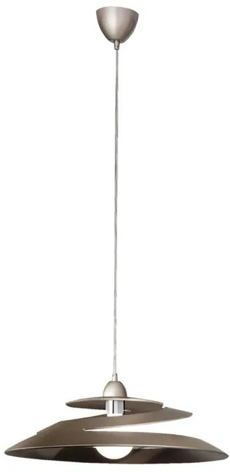 Lampadario Moderno Aragon bronzo paralume bronzo E27 Ø53cm LA MIA LUCE