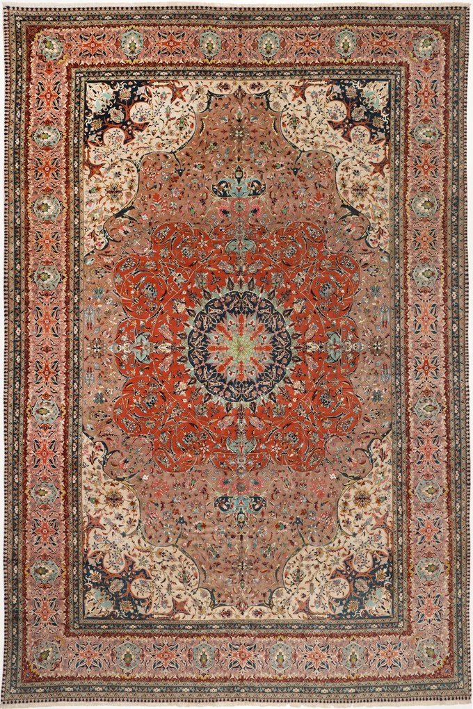 Tabriz Tappeto persiano 600x390 (Iran) Annodato A Mano