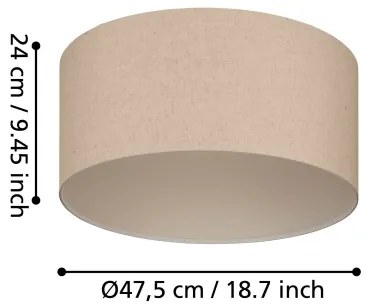 Eglo 900858 - Plafoniera FENIGLIA 1xE27/40W/230V