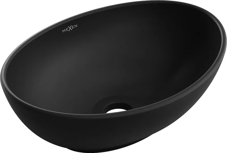 Mexen Elza lavandino da appoggio 40 x 33 cm, nero opaco - 21014085