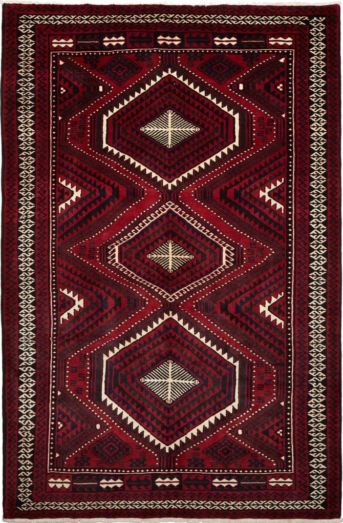 Lori Tappeto persiano 210x320 Rosso (Iran) Annodato A Mano