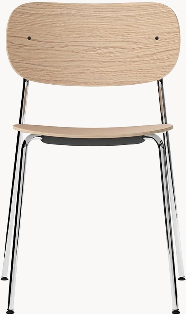 Sedia da pranzo in metallo e legno Co